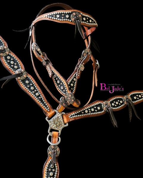 Midnight Shimmer Python tack set