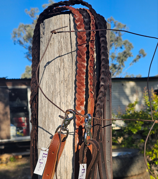 Bel Jade's supersoft plaited reins