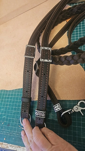 Bel Jade's supersoft plaited reins